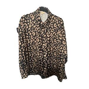 Kismet Long Sleeve Blouse Cheetah